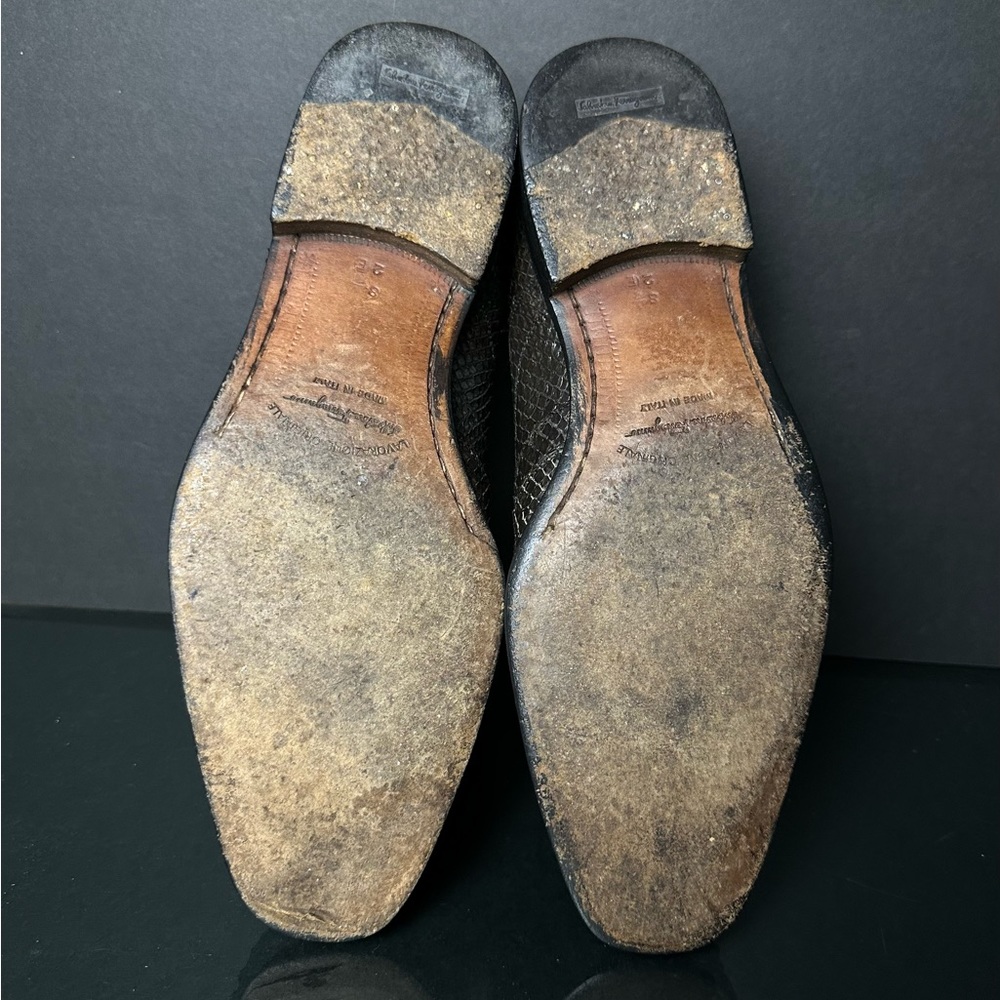 Salvatore Ferragamo Shoes 8.5 Brown Python. - image 5
